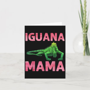 Tarjeta Arte de Iguana Para Mamá Chicas Mujeres Lagarto Re