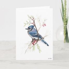 Tarjeta Arte de Jay Bird Azul