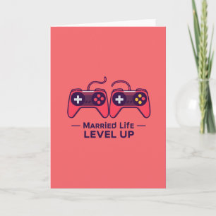 Tarjeta Arte de juego de nivel de vida de casados