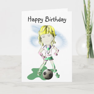 Tarjeta Arte de jugador de fútbol chica