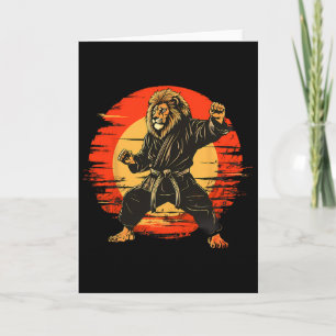 Tarjeta Arte de Kickboxing León Taekwondo Mma Judo Artes M