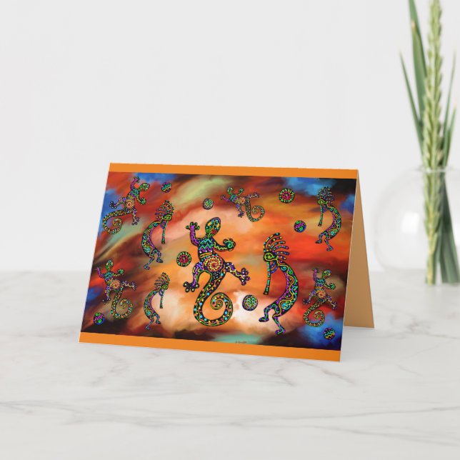 Tarjeta Arte de Kokopelli (Anverso)