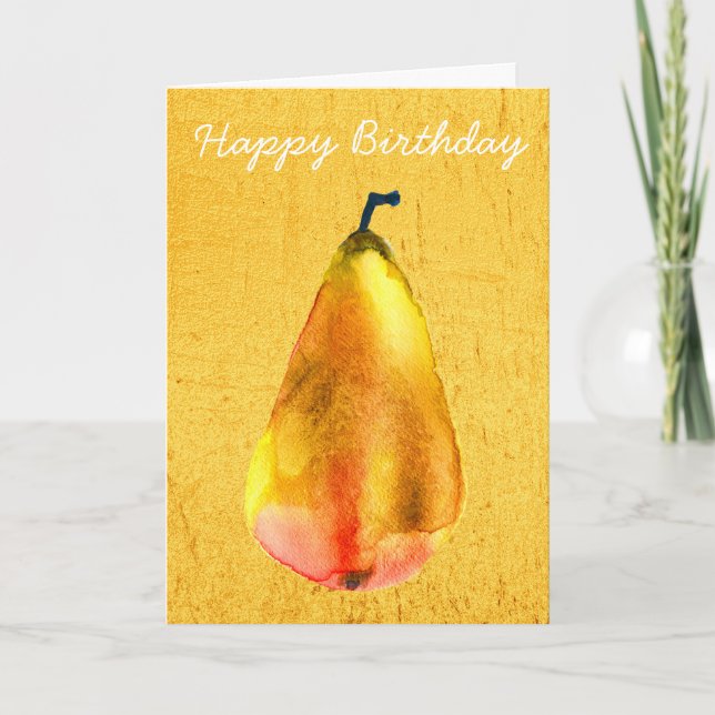 Tarjeta Arte de la fruta del Oso de Oro (Anverso)