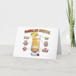 Tarjeta Arte de la receta de cócteles de PAINKILLER