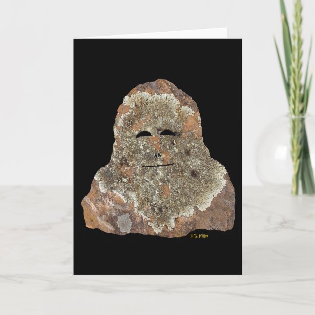 Tarjeta Arte de la roca de Sasquatch (Anverso)