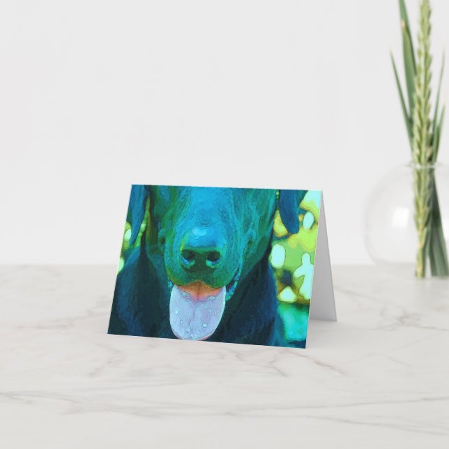 Tarjeta Arte de laboratorio negro (Anverso)