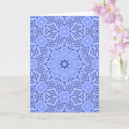 Tarjeta Arte de Mandala Geométrico Líquido Elegante