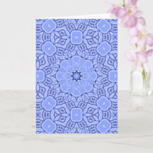 Tarjeta Arte de Mandala Geométrico Líquido Elegante