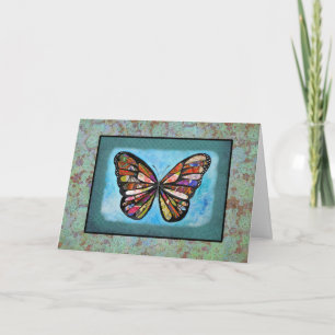 Tarjeta Arte de mariposa Agradeciendo tu simpatía Que te r