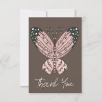 Arte de Mariposa Colorida de Agradecimiento