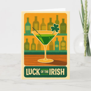 Tarjeta Arte de Martini de Trébol de San Patricio de Mitad