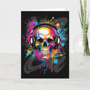 Tarjeta Arte de Música Edm Techno Rave 