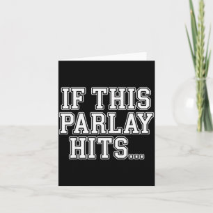 Tarjeta Arte de Parlay para hombres y mujeres Srts Apuesta