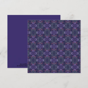 Tarjeta Arte de patrón abstracto de pinceladas de acuarela