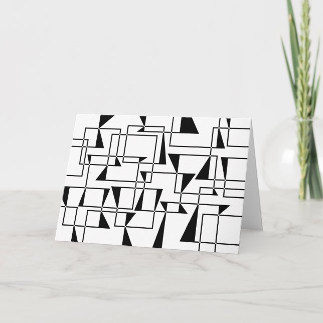 Tarjeta Arte de patrones geométricos modernos, urbanos, au (Anverso)