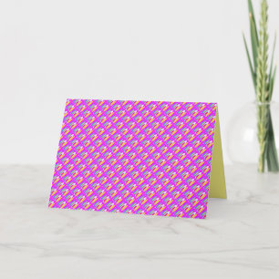 Tarjeta Arte de patrones ovalados en colores mixtos brilla