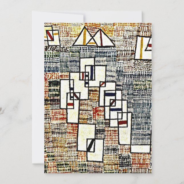 Tarjeta Arte de Paul Klee - Costa de Provenza (Anverso)