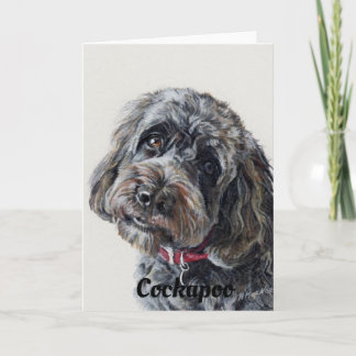 Tarjeta Arte de perros Cockapoo