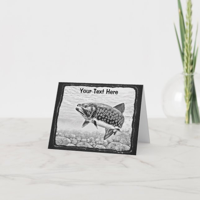 Tarjeta Arte de pesca de trucha (Anverso)