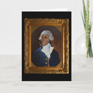 Tarjeta Arte de pintura "Gentleman" irlandés Terrier