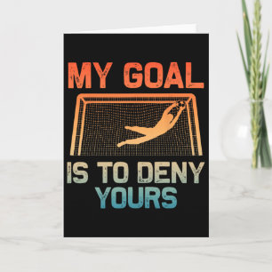 Tarjeta Arte de portero de fútbol para hombres mujeres niñ