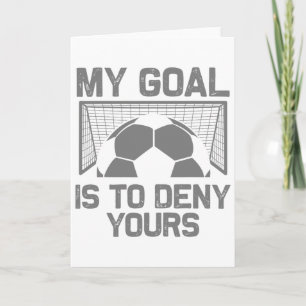 Tarjeta Arte de portero de fútbol para hombres mujeres niñ
