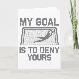 Tarjeta Arte de portero de fútbol para hombres mujeres niñ