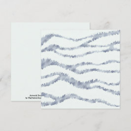 Tarjeta Arte de rayado de zebra gris oscuro