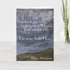 Tarjeta Arte de Shakespeare