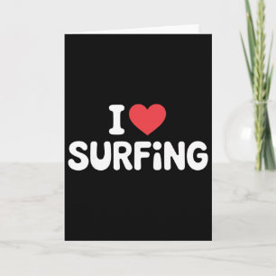 Tarjeta Arte de surf para hombres mujeres surfista amante