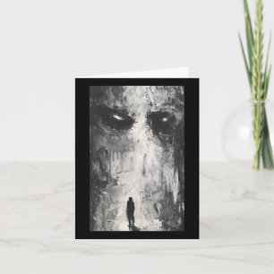 Tarjeta Arte de terror de camino de demonio gótico oscuro