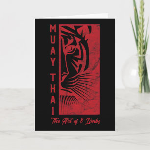 Tarjeta Arte de Tigre de Muay Thai de 8 Extremidades Regal