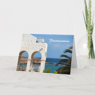 Tarjeta Arte de viaje costero de Fuerteventura