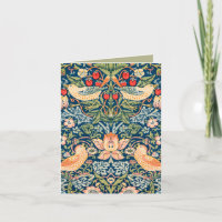 Arte de William Morris de pájaros y flores con sen