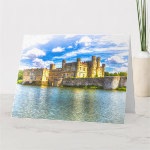 Tarjeta Arte del castillo inglés mediterráneo