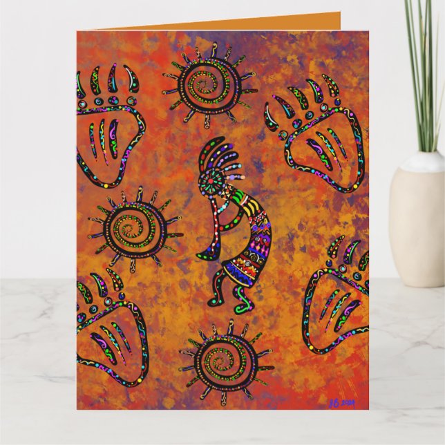 Tarjeta Arte del desierto de Arizona (Anverso)