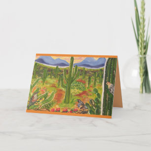 Tarjeta Arte del desierto de Arizona