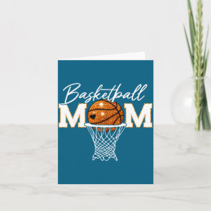 Tarjeta Arte del día del partido de baloncesto de mamá de