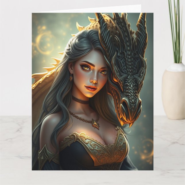 Tarjeta Arte del Dragón Místico (Anverso)