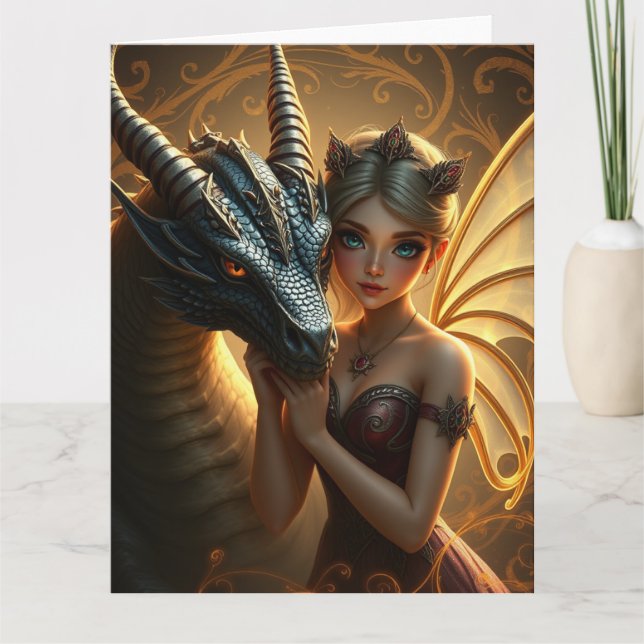 Tarjeta Arte del Dragón Místico (Anverso)