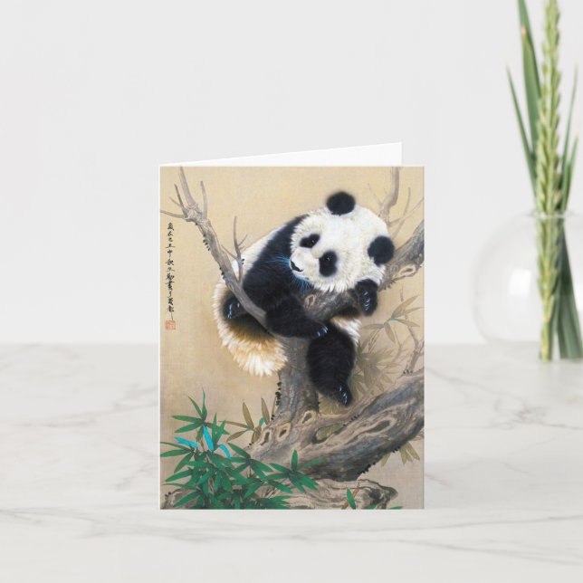Tarjeta arte del oso dulce dulce dulce dulce panda lindo e (Anverso)
