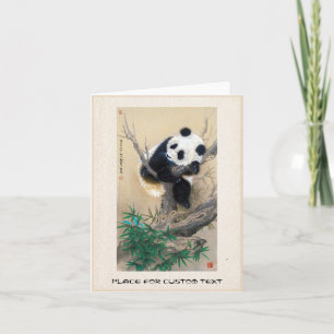 Tarjeta arte del oso dulce dulce dulce dulce panda lindo e