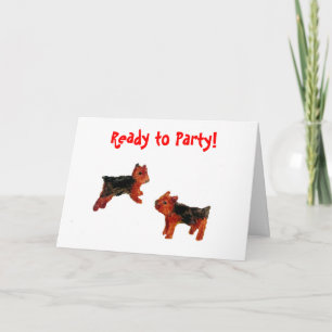 Tarjeta Arte del perro de la diversión de Terrier