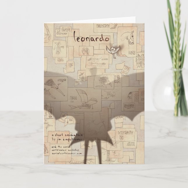 Tarjeta Arte del poster de Leonardo de Valentin Fischer (Anverso)