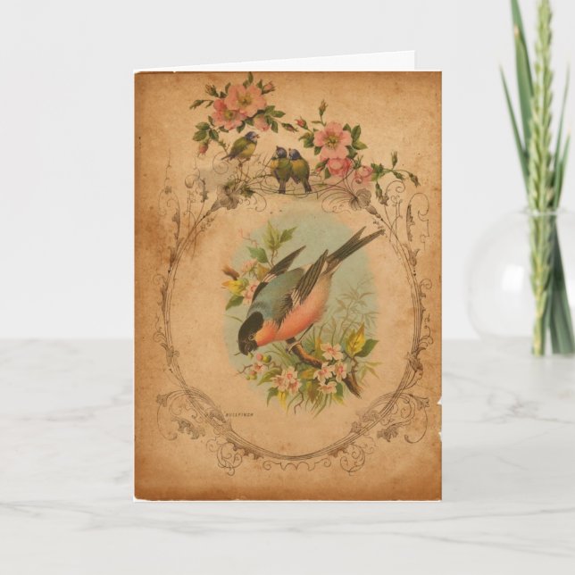 Tarjeta Arte digital Bull Finch (Anverso)