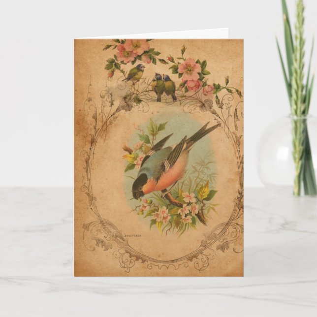 Tarjeta Arte digital Bull Finch (Anverso)
