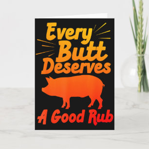 Tarjeta Arte divertido de barbacoa para hombres y mujeres 