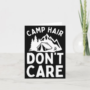 Tarjeta Arte divertido de camping para hombres y mujeres c
