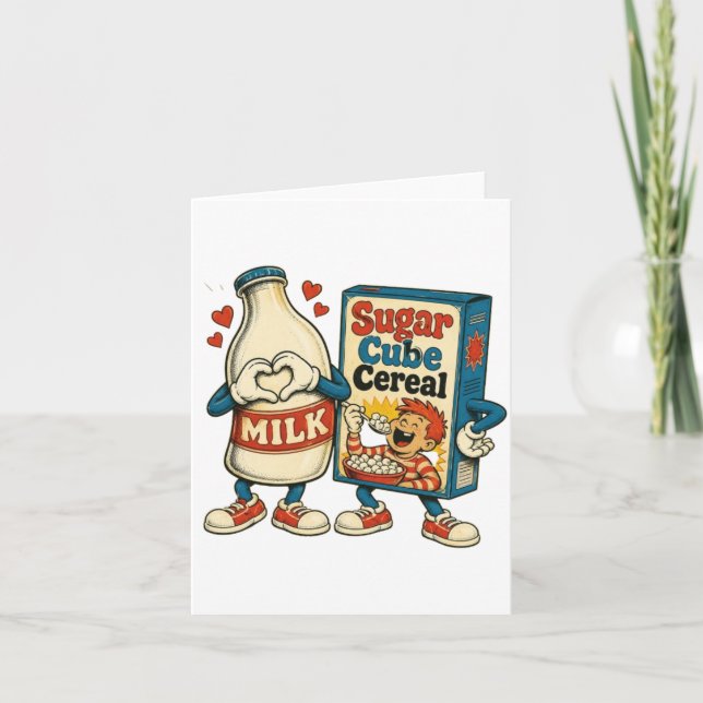 Tarjeta Arte divertido de comida de dibujos animados (Anverso)