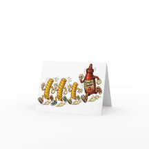 Arte divertido de comida de dibujos animados